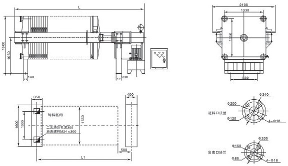 1500型聚丙烯隔膜压榨压滤机(图1)