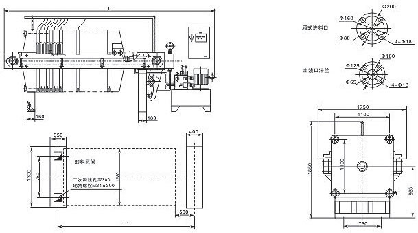 1250型隔膜压榨压滤机(图1)